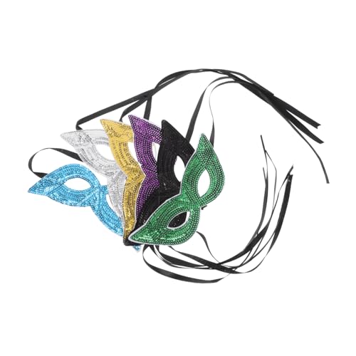 Yardenfun 6 Stück Teiliges Mardi Gras Halbgesicht-masken Gold-violett-grünen Pailletten Bequeme Stirnbänder für Frauen und Festliche Karnevals Maskerade-feiern Auffälliges Design für Yardenfun 6 Stück Teiliges Mardi Gras Halbgesicht-masken Gold-violett-grünen Pailletten Bequeme Stirnbänder für Frauen und Festliche Karnevals Maskerade-feiern Auffälliges Design für von Yardenfun