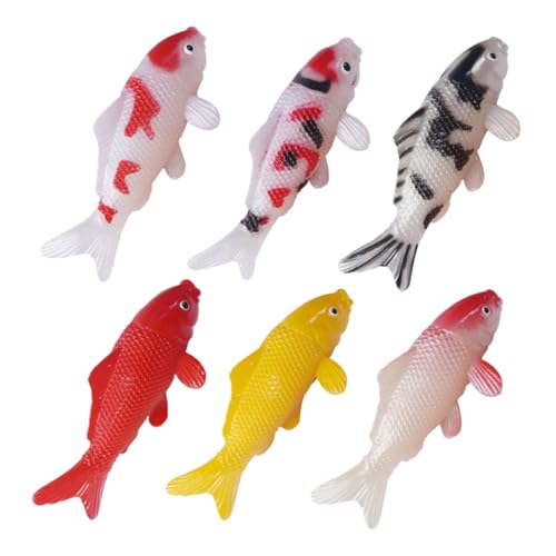 Yardenfun 6 Stück Teiliges Realistische Koi Fische aus Kunststoff Lebensechte Aquarium Dekoration Vielfältige Farbvarianten Fotorequisit Verschönert Aquarien und Teichlandschaften Yardenfun 6 Stück Teiliges Realistische Koi Fische aus Kunststoff Lebensechte Aquarium Dekoration Vielfältige Farbvarianten Fotorequisit Verschönert Aquarien und Teichlandschaften von Yardenfun