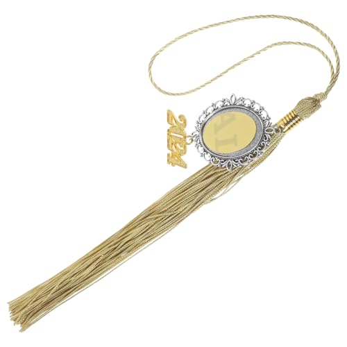 Yardenfun Abschlusskappe Quaste Anhänger Goldfarben Dekorativ Graduation Tassel Charm Abschlussfeier Deko Abitur Party Zubehör von Yardenfun