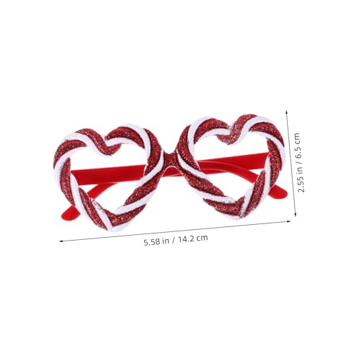Yardenfun Candy Herzförmige Partybrille mit Bonbonfarben Leichte Stylische Festival und Sommerbrille für Mädchen Foto Requisiten Geburtstags und Valentinstag Accessoire von Yardenfun