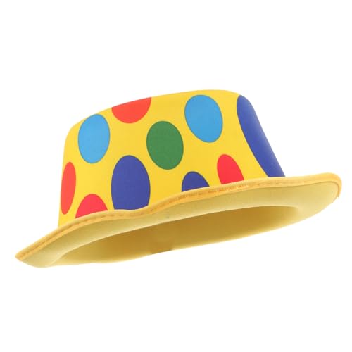 Yardenfun Clown Bühnenhut für Kostümpartys Atmungsaktive Leichte Kopfbedeckung für Auftritte Lustiger Gelber Clown Hut Gewebtem Material für Karneval Musicals Yardenfun Clown Bühnenhut für Kostümpartys Atmungsaktive Leichte Kopfbedeckung für Auftritte Lustiger Gelber Clown Hut Gewebtem Material für Karneval Musicals von Yardenfun