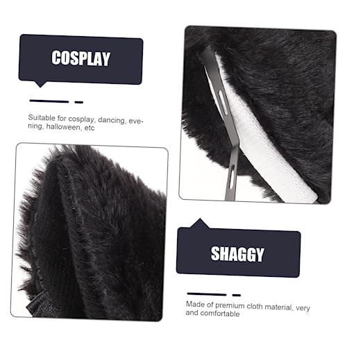 Yardenfun Cosplay Stirnband mit Schwarzen Fuchsohren und Teiliges Einzigartiges Tierohren Haarband für Halloween Kostüm Party Bühne für Frauen und Mädchen von Yardenfun