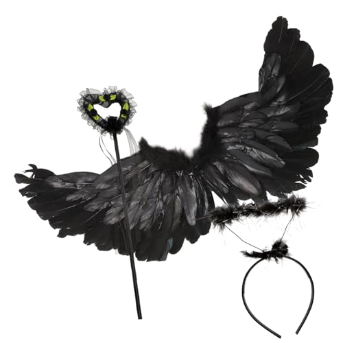 Yardenfun Set Leichte Jungen Und Mädchen Kinder Zum Anziehen Feenflügel Requisiten Für Mädchen von Yardenfun