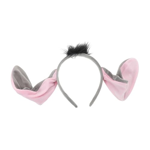 Yardenfun Niedliches Esel Performance Stirnband für Kinder Tierkostüm für Halloween Cosplay Süßes Esel Stirnband Vielseitiges Party Accessoire von Yardenfun