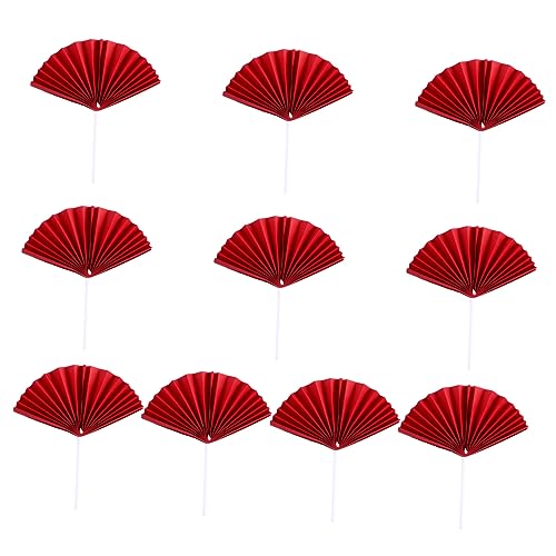 Yardenfun Fan Förmige Tortendeko Teiliges Rote Kuchenstecker für Geburtstagsfeiern Sichere Papier Tortenpicker für Hochzeiten und Partys Yardenfun Fan Förmige Tortendeko Teiliges Rote Kuchenstecker für Geburtstagsfeiern Sichere Papier Tortenpicker für Hochzeiten und Partys von Yardenfun