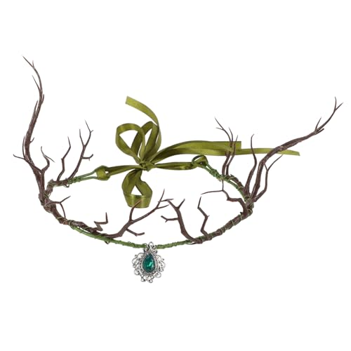 Yardenfun Feenbaum-kopfschmuck Zweige Krone Stirnband Damen-kopfschmuck Schmuck Exotisches Braut-haarband Für Hochzeitsfeiern von Yardenfun
