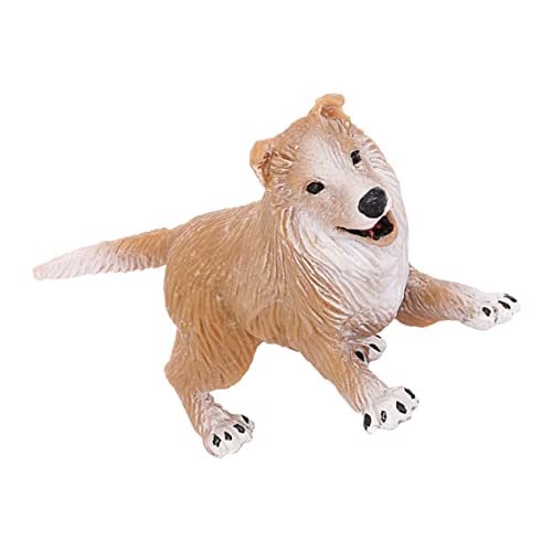 Yardenfun Figur Realistisches Tier Modell Schmuck für Kinderzimmer Dekoration Sicheres und Langlebiges Hundemodell aus Hochwertigem Perfektes für Junge von Yardenfun
