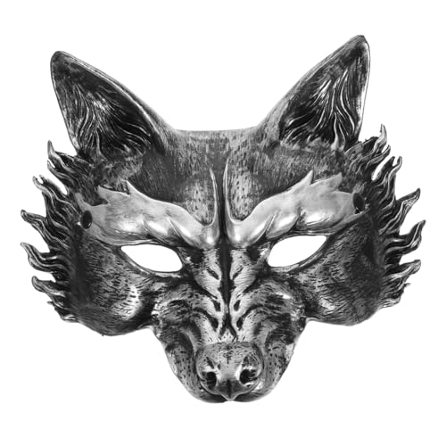 Yardenfun Gesicht Fuchsmasken PU Schaum Halloween Party Tiermaske Realistisches Design Atmungsaktiv Für Erwachsene und Karneval Kostüm Zubehör von Yardenfun