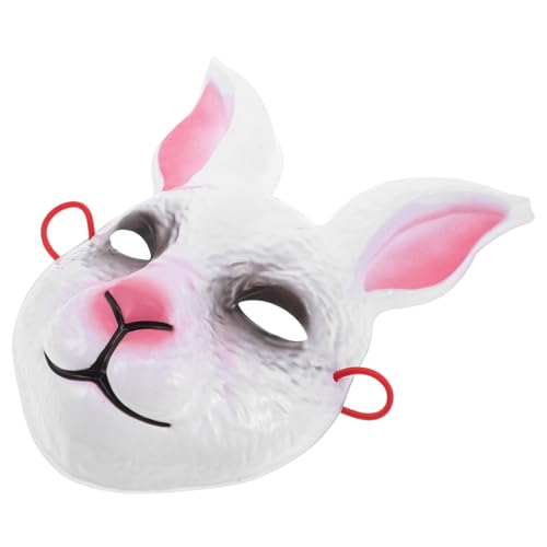Yardenfun Gruselige Hasenmaske mit Langen Ohren Vollgesichts Kaninchenmaske für Halloween Cosplay und Karneval Spielerisches Design für Schüler und Junge Leute Auffälliges Kostümzubehör von Yardenfun