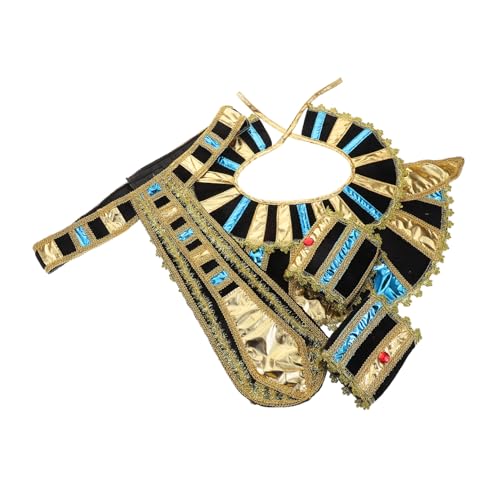 Yardenfun Gürtel-kragen-manschetten Für Cosplay-zubehör Ägypten-kostüm Halloween-rollenspiel-outfit Party-requisitenzubehör Bühnenauftritte von Yardenfun