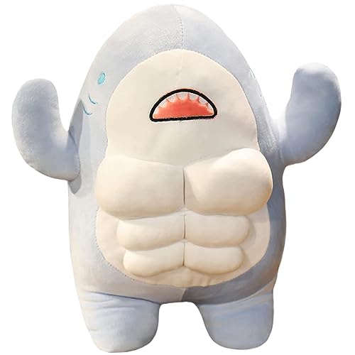 Yardenfun Hai Plüschtier Muskulöser Blauer Hai als Schlafzimmer Dekoration Weiches für zum Umarmen Waschbar für Yardenfun Hai Plüschtier Muskulöser Blauer Hai als Schlafzimmer Dekoration Weiches für zum Umarmen Waschbar für von Yardenfun