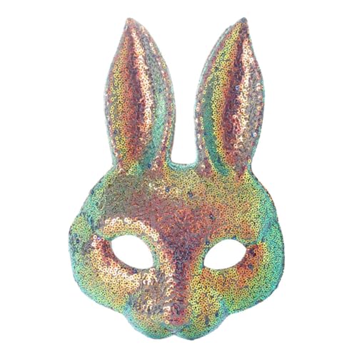 Yardenfun Halbgesichts-hasenmaske mit Funkelnden Pailletten Leichte Kostümmaske für Halloween Karneval Ostern und Cosplay-partys Sichere Bequeme Requisite für Damen und Herren Yardenfun Halbgesichts-hasenmaske mit Funkelnden Pailletten Leichte Kostümmaske für Halloween Karneval Ostern und Cosplay-partys Sichere Bequeme Requisite für Damen und Herren von Yardenfun