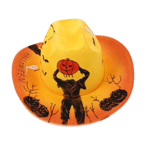 Yardenfun Halloween Cowboyhut aus Langlebigem Wildleder Stilvolle Partydekoration Leichte Bequeme Unisex-hut für Damen und Herren Modischer Cowboyhut für Halloween Kostüme und Festlichkeiten Yardenfun Halloween Cowboyhut aus Langlebigem Wildleder Stilvolle Partydekoration Leichte Bequeme Unisex-hut für Damen und Herren Modischer Cowboyhut für Halloween Kostüme und Festlichkeiten von Yardenfun