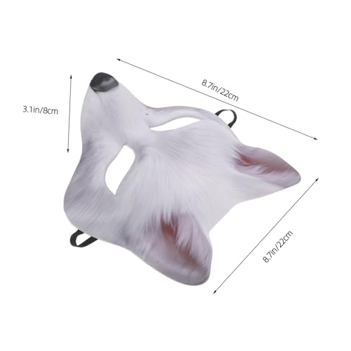 Yardenfun Halloween Fuchs Halbmaske aus Langlebigem Material Atmungsaktiv und Leichter Tierkopf für Karneval Cosplay und Maskerade Bequemer Sitz für Erwachsene Yardenfun Halloween Fuchs Halbmaske aus Langlebigem Material Atmungsaktiv und Leichter Tierkopf für Karneval Cosplay und Maskerade Bequemer Sitz für Erwachsene von Yardenfun
