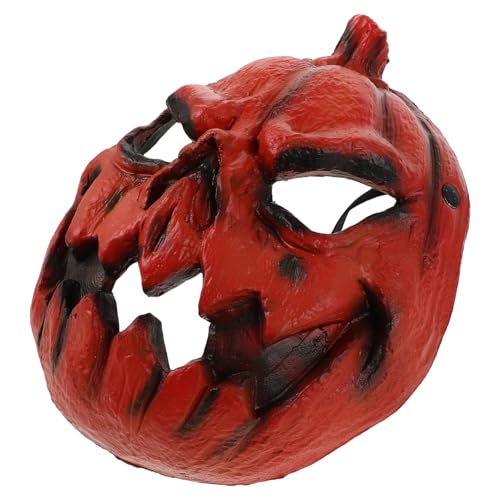 Yardenfun Halloween Kürbismaske Gruseliges Gesicht Pu-schaum Atmungsaktiv Für Erwachsene und Party Cosplay Horror Dekoration von Yardenfun