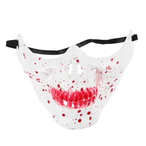 Yardenfun Halloween Skeleton Maske Scary Maske Halbschädel Maske Cosplay Kostüm Halbe Gesichtsschädel Cosplay -maske Für Festival Masquerade Halloween Party Kostüm Requisite Yardenfun Halloween Skeleton Maske Scary Maske Halbschädel Maske Cosplay Kostüm Halbe Gesichtsschädel Cosplay -maske Für Festival Masquerade Halloween Party Kostüm Requisite von Yardenfun