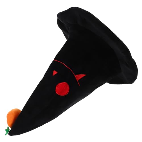 Yardenfun Halloween Zaubererhut Hut Mit Großer Krempe Vintage Hexenhut Spitzhut Ahlloween Zylinder Hexenkostüm Zubehör Zaubererhut Für Damen Übergroßer Hexenhut Pp von Yardenfun