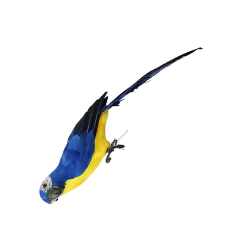 Yardenfun Künstliche Federvögel Vogelmodell Simulationssperling Simulationsvogel Für Außenbereich Büro Schreibtisch Dekoration Blau von Yardenfun