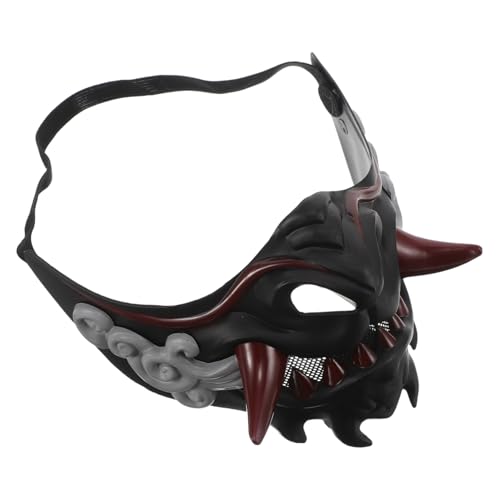 Yardenfun Japanische Samurai-halbgesichtsmaske Unisex Atmungsaktiv Und Bequem Für Cosplay-events Yardenfun Japanische Samurai-halbgesichtsmaske Unisex Atmungsaktiv Und Bequem Für Cosplay-events von Yardenfun