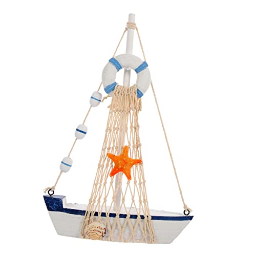 Yardenfun Mediterranes Segelboot Modell aus Holz Nautische Tischdekoration für Zuhause als für Partys Stilvolle Deko für Wohnzimmer und Garten Yardenfun Mediterranes Segelboot Modell aus Holz Nautische Tischdekoration für Zuhause als für Partys Stilvolle Deko für Wohnzimmer und Garten von Yardenfun