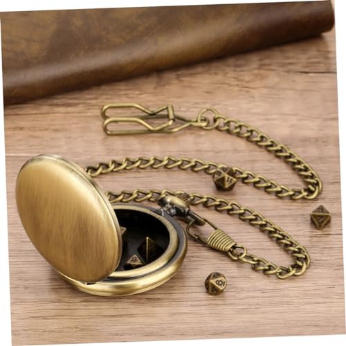 Yardenfun Metal Dice mit Taschenuhr Form Etui und Kette Kleine Party Brettspielwürfel Robustes Metall Handliche Würfeldeko für Spielabende und Geschenk Yardenfun Metal Dice mit Taschenuhr Form Etui und Kette Kleine Party Brettspielwürfel Robustes Metall Handliche Würfeldeko für Spielabende und Geschenk von Yardenfun