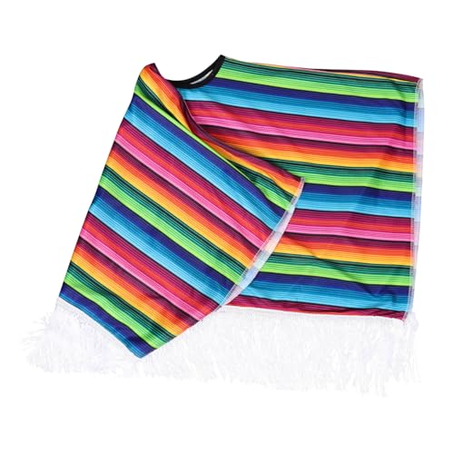 Yardenfun Mexikanischer Kostümumhang Robust Langlebig Vielseitig für Halloween Party Cosplay Style Umhang Karneval Verkleidung von Yardenfun
