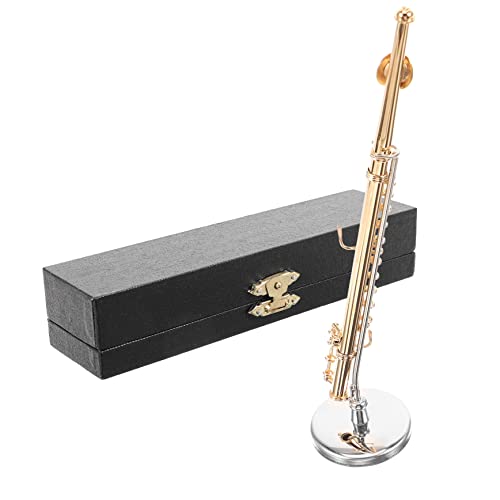 Yardenfun Miniatur Flöte Modell Dekoratives Spielzeuginstrument für Puppenhaus Robustes und Ornament Geschenkidee für Musikliebhaber von Yardenfun