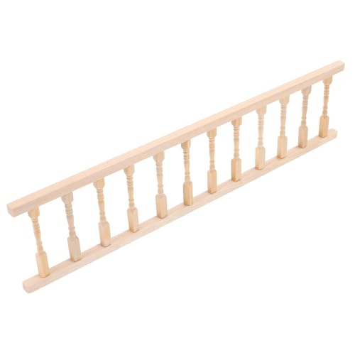 Yardenfun Miniatur Holzgeländer für Puppenhaus DIY Miniatur Zaun aus Dekoratives Puppenhaus Zubehör für Miniaturmöbel von Yardenfun