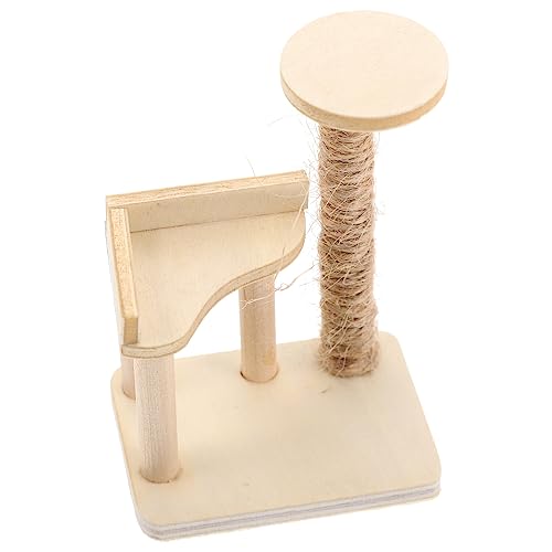 Yardenfun Miniatur Katzenturm Holz Puppenhaus Katzenbaum Kleiner Haustiermöbel 1:12 Modell Miniatur Kratzbaum Kleiner Katzenturm Puppenhausmöbel Spielzeug Hauszubehör Deko für Haus Tierzimmer Yardenfun Miniatur Katzenturm Holz Puppenhaus Katzenbaum Kleiner Haustiermöbel 1:12 Modell Miniatur Kratzbaum Kleiner Katzenturm Puppenhausmöbel Spielzeug Hauszubehör Deko für Haus Tierzimmer von Yardenfun