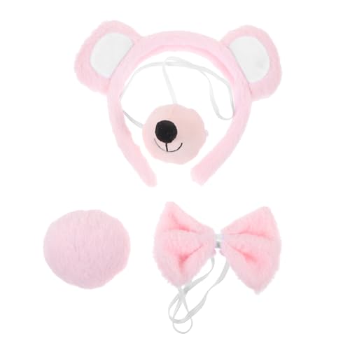 Yardenfun Niedliches Bärenkostüm Zubehör Set mit Plüsch Bärenohren Stirnband und Bärenschwanz für Karneval Cosplay Party Verkleidung Tierkostüm Accessoire Yardenfun Niedliches Bärenkostüm Zubehör Set mit Plüsch Bärenohren Stirnband und Bärenschwanz für Karneval Cosplay Party Verkleidung Tierkostüm Accessoire von Yardenfun