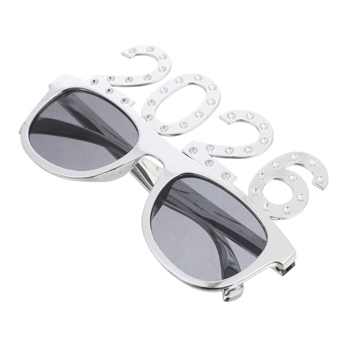 Yardenfun Partybrille mit Funkelndem Silberrahmen aus Robustem Pc Material Leichte Biege und Bruchsichere Karnevalsbrille als Lustiges Partyzubehör für Silvester Gruppenfotos und Festliche Yardenfun Partybrille mit Funkelndem Silberrahmen aus Robustem Pc Material Leichte Biege und Bruchsichere Karnevalsbrille als Lustiges Partyzubehör für Silvester Gruppenfotos und Festliche von Yardenfun