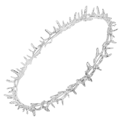 Yardenfun Partykronhaarzubehör für Feier Modisch Stirnband Kranz Renaissance - Mannkrone Performance-Kostümzubehör Halloween-Kopfschmuck König Kostümzubehör Perlenkrone Metall Silber Yardenfun Partykronhaarzubehör für Feier Modisch Stirnband Kranz Renaissance - Mannkrone Performance-Kostümzubehör Halloween-Kopfschmuck König Kostümzubehör Perlenkrone Metall Silber von Yardenfun