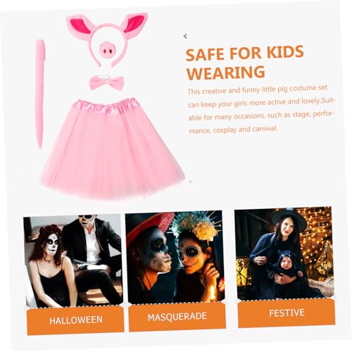 Yardenfun Pig Kostüm Set für Mädchen Tutu Rock Ballett Kurzrock Tierkostüm mit Ohren Nase und Schleife für Karneval Bühne Fasching und Foto requisiten Yardenfun Pig Kostüm Set für Mädchen Tutu Rock Ballett Kurzrock Tierkostüm mit Ohren Nase und Schleife für Karneval Bühne Fasching und Foto requisiten von Yardenfun