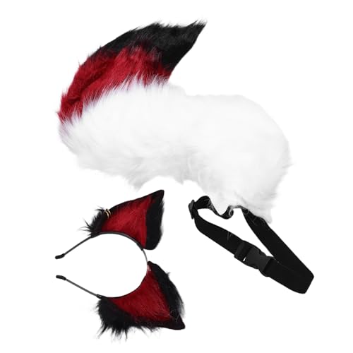 Yardenfun Plüsch Fuchsohren Haarreif und Kleines Animal Cosplay Zubehör für Damen Bequemes Halloween Kostüm Accessoire Vielseitig Kombinierbar für Fasching und Rollenspiele von Yardenfun