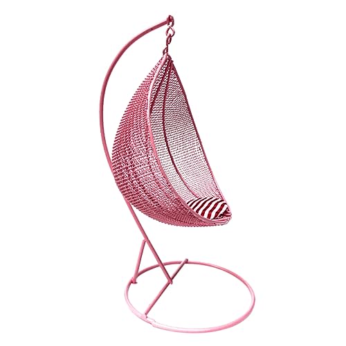 Yardenfun Puppenhaus Balkon Schaukelstuhl aus Handliches Miniaturmöbel Detailreiches Mini Chair Toy Sortiert für DIY Modelle und Puppenhaus Zubehör Zufällige Farbe von Yardenfun