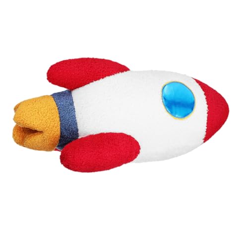 Yardenfun Raketen Kissen aus Baumwolle Weiches Plüsch Spielzeug Dekoratives Kissen für Kinderzimmer Weltraum Thema Multifunktional von Yardenfun