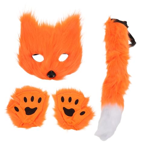 Yardenfun Realistisches Fuchs Kostüm Set für Erwachsene mit Maske und Handschuhen Passend Leicht und Reisetauglich für Halloween Karneval und Cosplay Partys Yardenfun Realistisches Fuchs Kostüm Set für Erwachsene mit Maske und Handschuhen Passend Leicht und Reisetauglich für Halloween Karneval und Cosplay Partys von Yardenfun