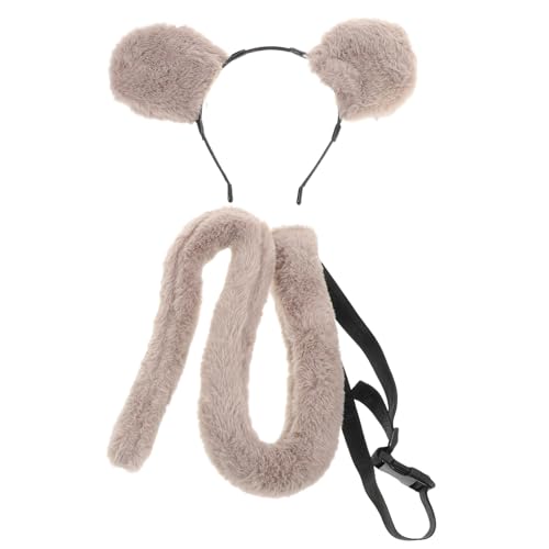 Yardenfun Realistisches Mäuseohren Stirnband mit Elastischem Sitz und Abnehmbarer Niedliches Cosplay Kostümzubehör für Halloween Karneval Partys und Bühnenauftritte für Altersgruppen von Yardenfun