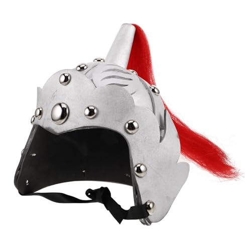 Yardenfun Ritterhelm Silber mit Verstellbarem Kinnriemen Langlebiger Soldatenhelm für Jungen Detailreiches Mittelalter Kostüm Zubehör für Halloween und Rollenspiele Yardenfun Ritterhelm Silber mit Verstellbarem Kinnriemen Langlebiger Soldatenhelm für Jungen Detailreiches Mittelalter Kostüm Zubehör für Halloween und Rollenspiele von Yardenfun