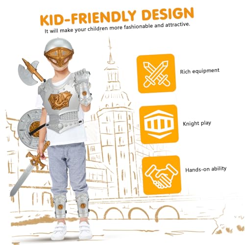 Yardenfun Ritterkostüm für Jungen Mittelalterliches Cosplay Party Kostüm Fasching Halloween Verkleidung Bühnenoutfit Zubehör Yardenfun Ritterkostüm für Jungen Mittelalterliches Cosplay Party Kostüm Fasching Halloween Verkleidung Bühnenoutfit Zubehör von Yardenfun