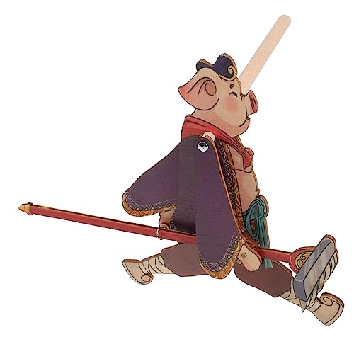 Yardenfun Schattenspiel Satz zum Selbermachen Handgemachtes Holz Puppenspielzeug Lernspielzeug für Kinder Kreatives Bastelset Traditionelle Chinesische Schattenpuppen von Yardenfun