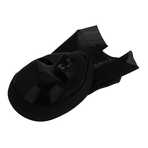Yardenfun Schwarze Vollgesichtsmaske für Halloween Party mit Realistischem Design Langlebiges Material Vielseitig für Maskerade Street Dance und Bühnenauftritte Unisex Kostümzubehör von Yardenfun