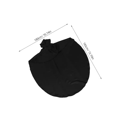 Yardenfun Schwarzer Mittelalterlicher Kapuzenumhang Atmungsaktives Polyester Knielang für Herren Ritterkostüm Halloween Cosplay Bühnenauftritte Partydeko Wärmend Vielseitig Kombinierbar von Yardenfun