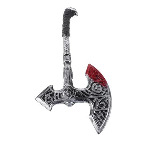 Yardenfun Simulierte Waffenprops Halloween-streich-Requisite Halloween-partygeschenk Halloween- Dekorative Axtstütze Halloween-Performance-Requisite Silver Plastik von Yardenfun