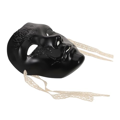 Yardenfun Steampunk Vollgesichtsmaske Herren Vintage Punk Maske Schwarz Leicht Ergonomisch Für Karneval Halloween Cosplay Party Mit Sicherem Sitz Und Mechanisch Chinesischem Design von Yardenfun