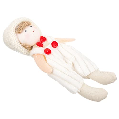 Yardenfun Strickmützen Puppe Handgefertigte Strickpuppen Weiches Stoffmaterial Niedlicher Jungen und Mädchen Puppenanhänger Dekoratives Kinderzimmer Accessoire Angenehmes Tastgefühl von Yardenfun