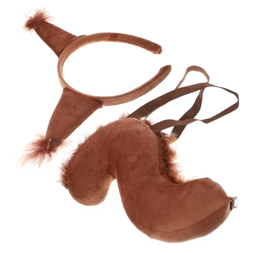 Yardenfun Süßes Eichhörnchenohren Stirnband und Schwanzset Weiches Bequemes Tierkostüm für Party Cosplay Geburtstag und Bühnenauftritte Teiliges Accessoire Yardenfun Süßes Eichhörnchenohren Stirnband und Schwanzset Weiches Bequemes Tierkostüm für Party Cosplay Geburtstag und Bühnenauftritte Teiliges Accessoire von Yardenfun