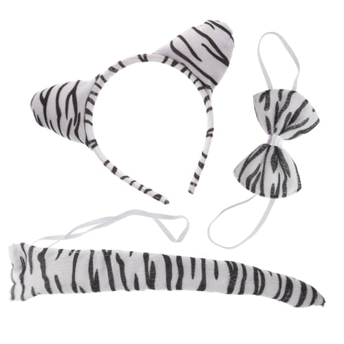 Yardenfun Tiger Kostüm Satz für Kinder mit Haarband und Fliege Tierohren Kostüm Requisite für Karneval Geburtstagsfeiern und Cosplay von Yardenfun