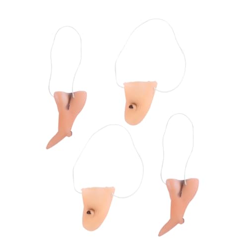 Yardenfun Witch Nose and Chin Vinyl Halloween Kostüm Zubehör Lange Hexennase und Kinn Requisiten für Cosplay Fasching Party Damen Mädchen von Yardenfun