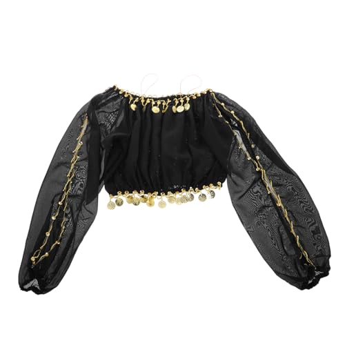 Yardenfun Zartes Indisches Tanzoberteil für Bühnenaufführungen Langärmlig Bequemes Material für Ungehinderte Elegantes Design für Bauchtanz Tribal Tanzaufführungen Yardenfun Zartes Indisches Tanzoberteil für Bühnenaufführungen Langärmlig Bequemes Material für Ungehinderte Elegantes Design für Bauchtanz Tribal Tanzaufführungen von Yardenfun